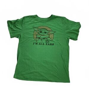 Mad Engine Star Wars Baby Yoda Green Graphic T-Shirt Size 2X